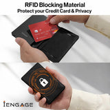 iEngage 5000 mAh Magnetic Powerbank Wallet (Black)