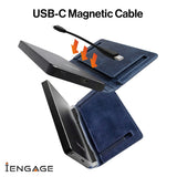 iEngage 5000 mAh  Magnetic Powerbank Wallet (Blue)