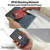 iEngage 5000 mAh  Magnetic Powerbank Wallet (Blue)