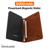 iEngage 5000 mAh  Magnetic Powerbank Wallet (Dark Brown)