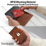 iEngage 5000 mAh  Magnetic Powerbank Wallet (Dark Brown)