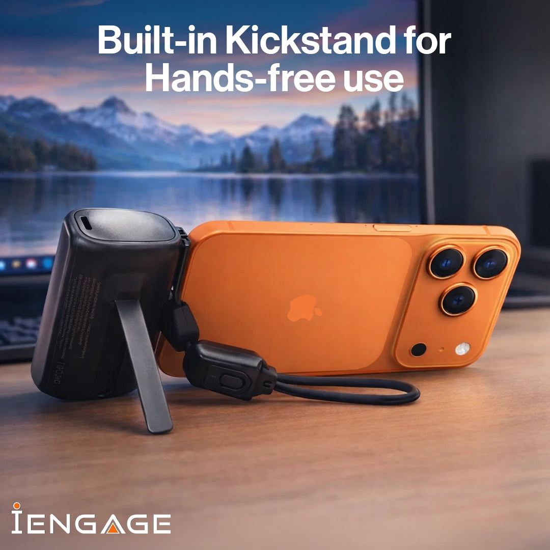 iEngage 10000mAh Powerbank Compact 22.5W USB-C Fast Charging