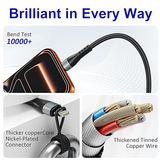 iEngage Usb-C 3-In-1 Fast Charging Cable 100W(Usb-C /Lightning /Micro)