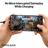 iEngage T-Angled 240W 2-In-1 USB-C Cable With Phone Stand Bracket ( 1.5 meter )