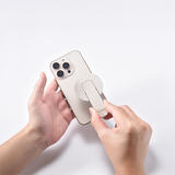 iEngaage Magsafe Finger Grip With Hinge Stand (White)