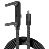 iEngage T-Angled 240W 2-In-1 USB-C Cable With Phone Stand Bracket