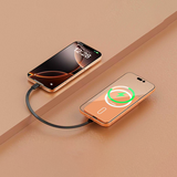 iEngage 10000mAh Semi Solid Battery Wireless Charging Powerbank (Orange)