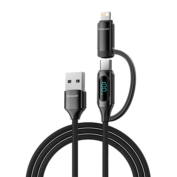 iEngage Digital Display Cable Usb A -C W/Lightning Adp 1M(65W)
