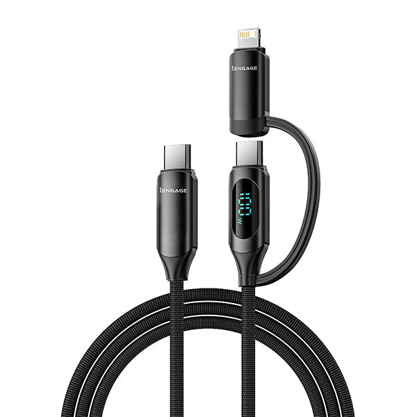 iEngage Digital Display Cable Usb-C W/Lightning Adapter 1M(100W)