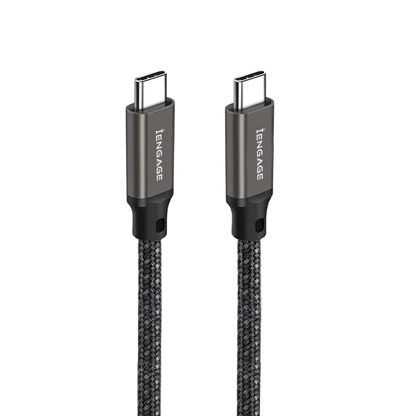 iEngage Pd Threaded 240W Usb-C To Usb-C Cable(40Gbps/8K) E-Mark (2Meter)