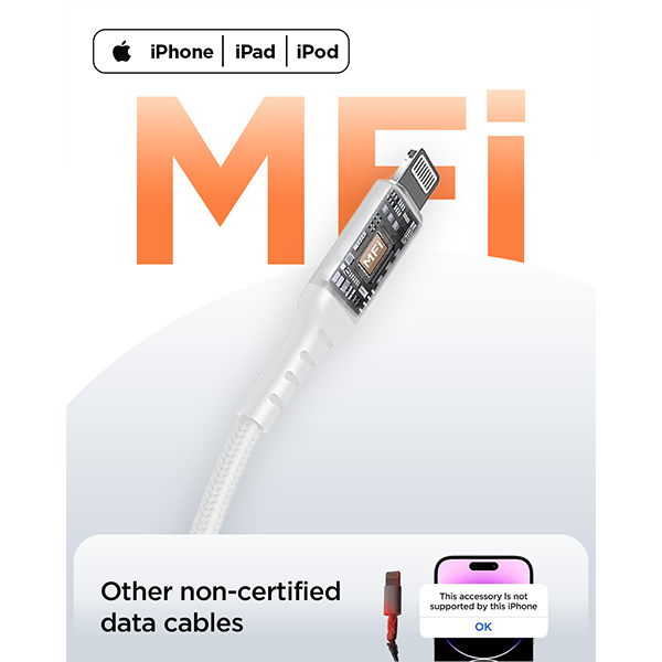 iEngage Type C To Lighting Mfi Cable 1M -White