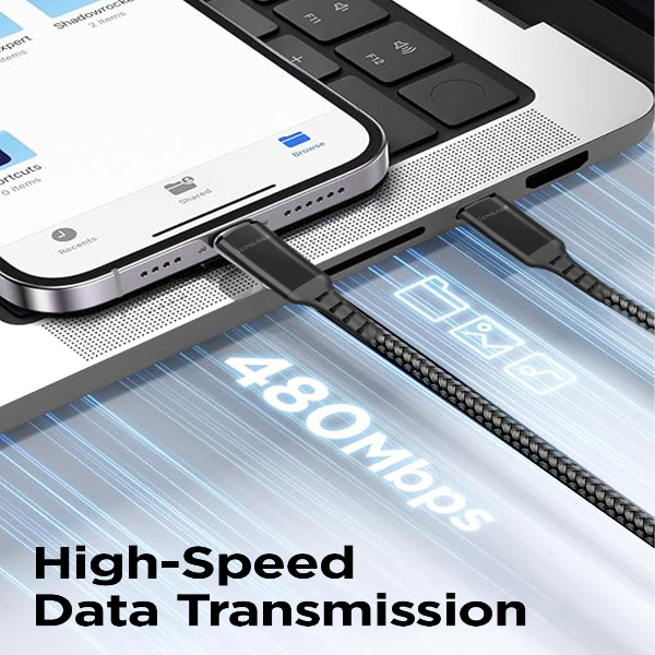 iEngage USB-C to Lightning Cable 2m (MFi Certified)(Black)