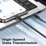 iEngage USB-C to Lightning Cable 2m (MFi Certified)(Black)