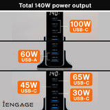 iEngage 140W 5-Ports GaN Charging Hub