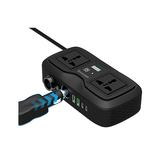 iEngage 200W Car Inverter W/ Dual Ac Socket / Usb-C & Usb-A Ports