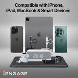 iEngage Magnetic C To C Cable 60W with Lightning Adapter(27W) (Black)
