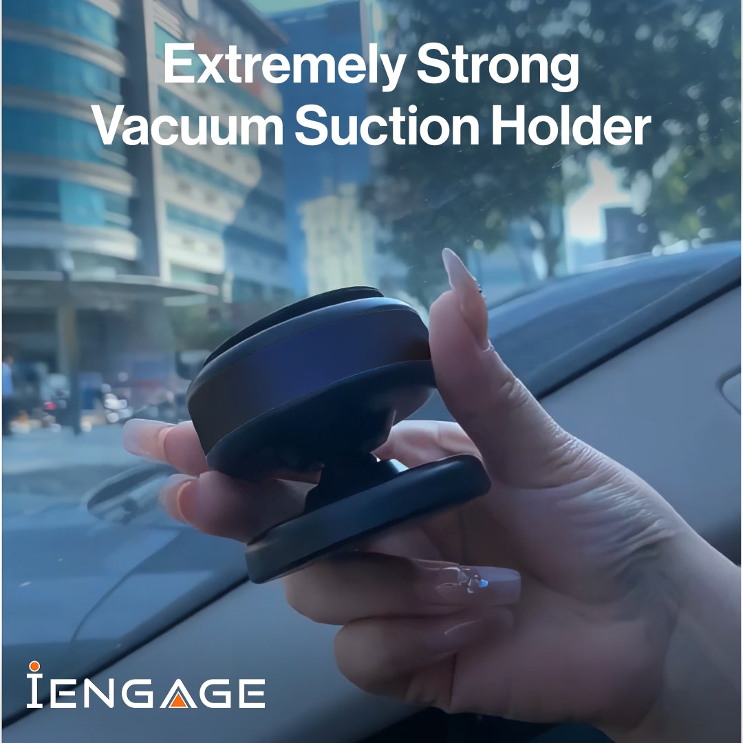 iEngage 360° Rotational & Adjustable Alloy Ring Magnetic Vacuum Suction Holder