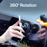 iEngage 360° Rotational & Adjustable Alloy Ring Magnetic Vacuum Suction Holder