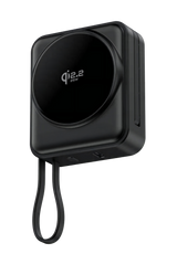 iEngage 10000mAh Semi Solid Battery Qi2.2 Magsafe Powerbank with Built-In Cables