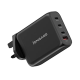 iEngage 100W Power Adapter With Interchangeable Uk/Eu Plug & 4 Ports