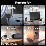 iEngage 100W Power Adapter With Interchangeable Uk/Eu Plug & 4 Ports