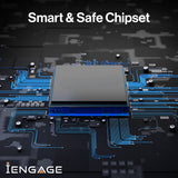 iEngage Dual Port 48W Power Adapter With Interchangeable Uk/Eu Plug