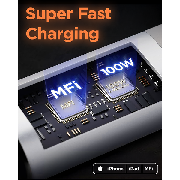 iEngage USB-C to USB-C Cable (30cm, 100W, White)