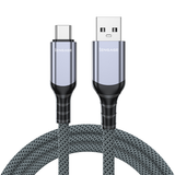 iEngage Braided USB-A To USB-C Cable( USB 3.2) (3M) (Light Gray)