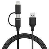 iEngage USB-A to USB-C cable with lightning connector (30cm)