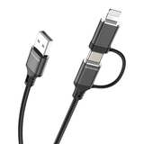 iEngage USB-A to USB-C cable with lightning connector (30cm)