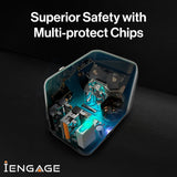 iEngage 100W Universal Travel Adapter Dual USB-C & A Ports / USB - C