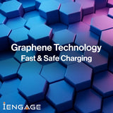 iEngage Compact Wireles Magnetic Power bank 10000 mAh W/Led Display Pd 45W