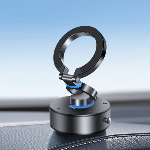 iEngage 360° Rotational & Adjustable Alloy Ring Magnetic Vacuum Suction Holder
