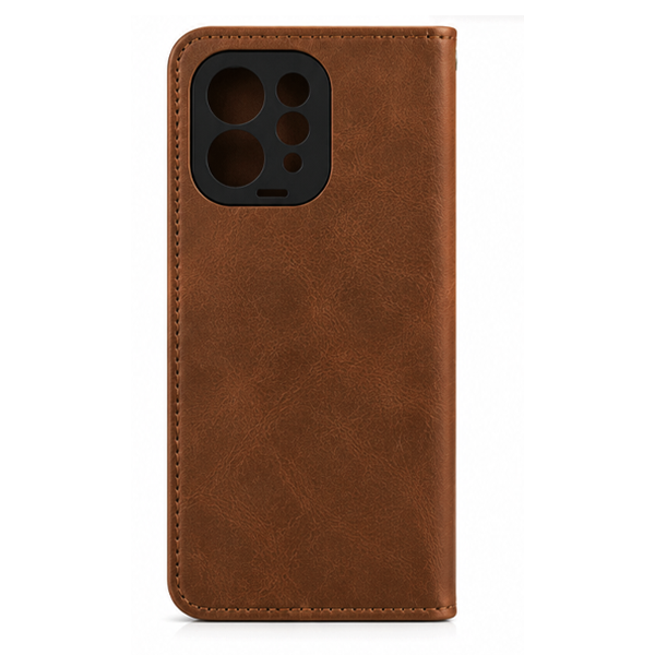 iEngage Vivo V70 Book Case(Dark Brown)