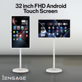 iEngage 32 Inch 4G (8GB/128GB) Android Rotating TouchScreen W/ Built-In Camera-White