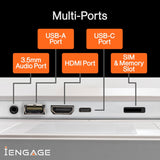 iEngage 32 Inch 4G (8GB/128GB) Android Rotating TouchScreen W/ Built-In Camera-White (15,000mAh)