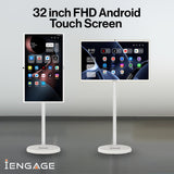 iEngage 32 Inch 4G (8GB/128GB) Android Rotating TouchScreen W/ Built-In Camera-White (15,000mAh)
