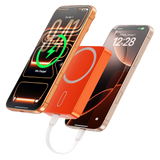 iEngage 10000mAh Semi Solid Battery Wireless Charging Powerbank (Orange)