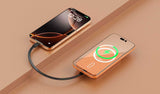 iEngage 10000mAh Semi Solid Battery Wireless Charging Powerbank (Orange)