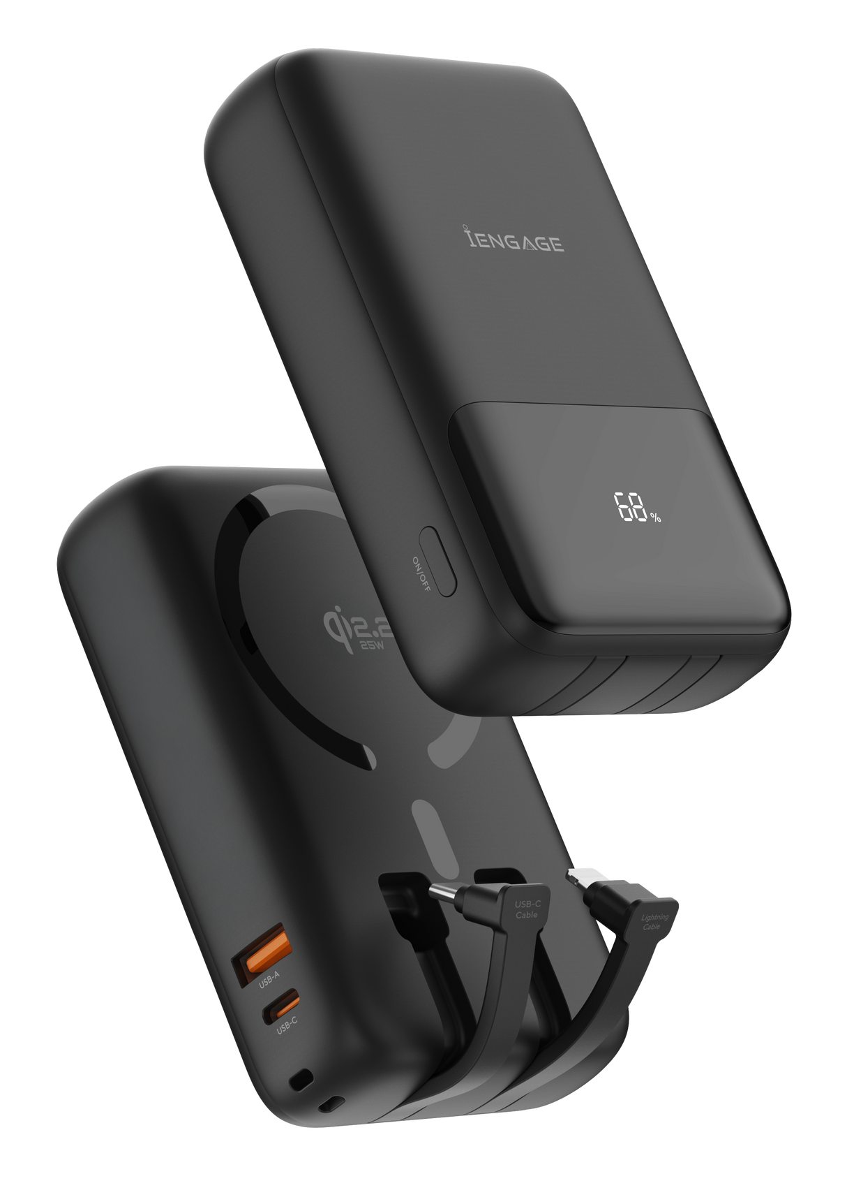 iEngage Qi2 20000mAh Ultra Fast Charging PD 65W PowerBank