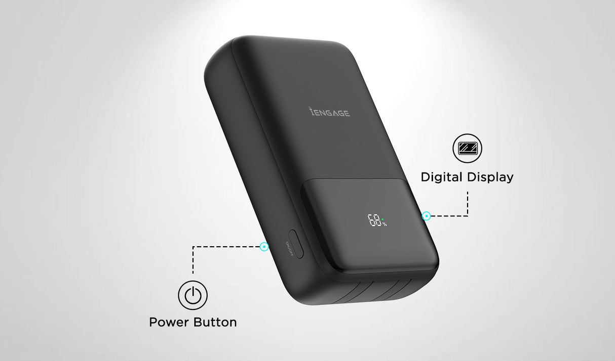 iEngage Qi2 20000mAh Ultra Fast Charging PD 65W PowerBank