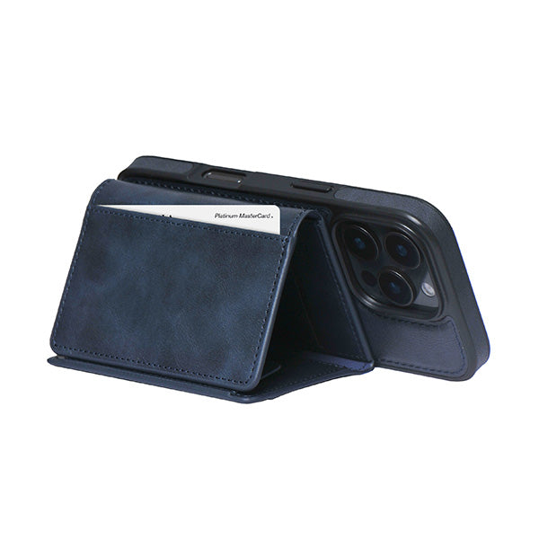 iEngage Tri-Fold Magsafe Wallet (Blue)