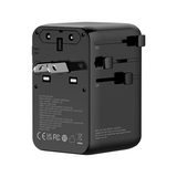 iEngage 70W Universal Travel Adapter 2X USB-C/A Ports with Retractable USB-C Cable