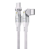 iEngage 240W Rotating Head Usb-C Cable(48V/5A) (White)